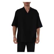 Costumein Short Sleeve Shirts Black, Herr