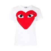 Comme des Garçons Play T-Shirts White, Dam