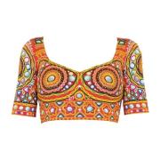 Moschino Sleeveless Tops Multicolor, Dam