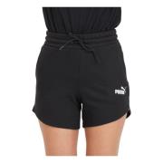 Puma Svart och vit Tape Shorts Black, Dam