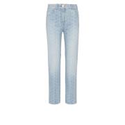 Balmain Monogram klassiska jeans Blue, Dam