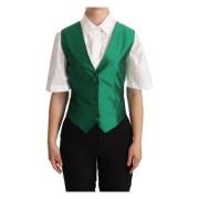 Dolce & Gabbana Vests Green, Dam