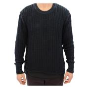 Dolce & Gabbana Round-neck Knitwear Blue, Herr