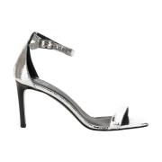 Fabi High Heel Sandals Gray, Dam