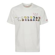 MC2 Saint Barth Vit Bomull Kortärmad Brösttryck T-shirt White, Herr