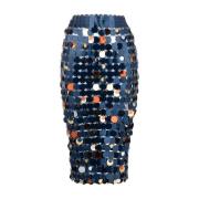 Paco Rabanne Midi Skirts Blue, Dam