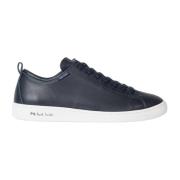 Paul Smith Marinläder Trainers Blue, Herr