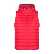 Tommy Hilfiger Röd Nylon Damväst Red, Dam