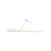 Tory Burch Vita Platta Jelly Sandaler White, Dam