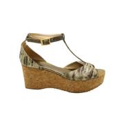 Jimmy Choo Pre-owned Pre-owned Laeder klackskor Beige, Dam