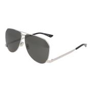 Saint Laurent Metal Pilot Sunglasses SL 690 Dust Gray, Unisex