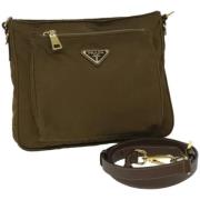 Prada Vintage Pre-owned Tyg prada-vskor Brown, Dam