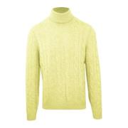 Malo Kashmirull Turtleneck Tröja Herr Höst/Vinter Yellow, Herr