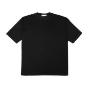 Douuod Woman Jersey T-shirt Lättvikt Kortärmad Made in Italy Black, Da...