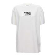 Burberry Broderad Carrick T-shirt - Vit White, Herr
