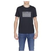 Emporio Armani Herr T-shirt Vår/Sommar Kollektion Black, Herr