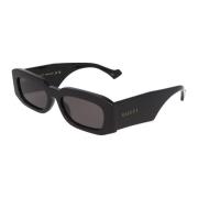 Gucci Rektangulära solglasögon i acetat Black, Unisex