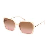 Tom Ford Joanna Sunglasses Ivory/Brown Shaded Beige, Dam