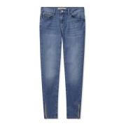 MOS MOSH Blå Jeans med Dragkedjedetaljer Blue, Dam