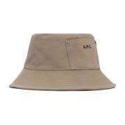 A.p.c. Bob Hat - Stiligt Huvudbonad Beige, Herr