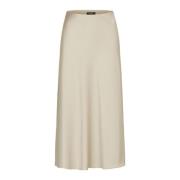 Bruuns Bazaar Elegant Acaciabbjoane Kjol Plaza Taupe Beige, Dam