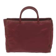 Prada Vintage Pre-owned Tyg prada-vskor Red, Dam