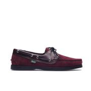 Paraboot Marin Moccasin i kalvskinn gummi sula Red, Herr