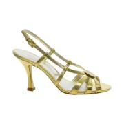 Ines De La Fressange Paris Guld Löv Strappy Sandal Yellow, Dam