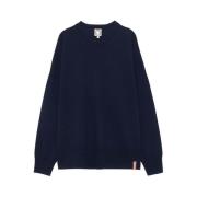 Ines De La Fressange Paris Navy Blue Wool Jumper Blue, Dam