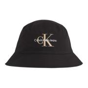 Calvin Klein Ekologisk Bomull Fiskarhatt Vår/Sommar Kollektion Black, ...