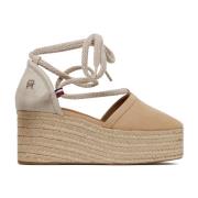 Tommy Hilfiger Stiliga Sandaler för Sommaren Beige, Dam