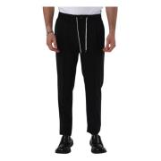 PT Torino Slim Fit Ullbyxor med Dragkedja Black, Herr