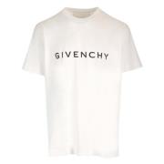 Givenchy Vita T-shirts och Polos White, Herr