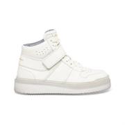 Santoni Italienska Läder Aquarius Sneakers White, Dam