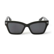 Off White Cincinnati Cat-Eye Solglasögon Black, Unisex