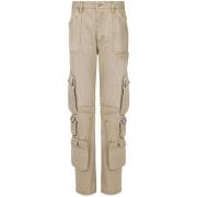 Dolce & Gabbana Designer Denim Cargo Byxor Beige, Dam