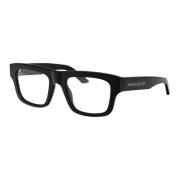 Alexander McQueen Stiliga Optiska Glasögon Am0452O Black, Herr