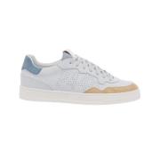 P448 Blå och beige låga sneakers Bali Retro Multicolor, Herr