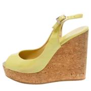 Jimmy Choo Pre-owned Pre-owned Laeder sandaler Green, Dam