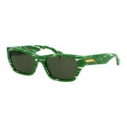 Bottega Veneta Stiliga solglasögon Bv1143S Green, Unisex