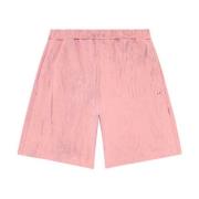 Diesel Marmorerade Knälånga Shorts, Rosa Pink, Herr