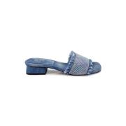 ASH Denim Platta Skor Blue, Dam