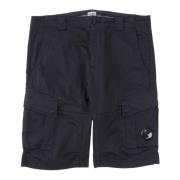 C.p. Company Cargo Shorts med Linsdetalj Blue, Herr