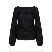 Gestuz Svart RifaGZ LS Blus Black, Dam