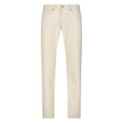 Tela Genova Vit Slim Fit Denim Jeans Beige, Herr