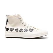 Comme des Garçons Play Vita Multi Hearts Chuck 70 Sneakers White, Herr