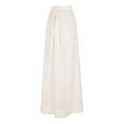 Cortana Linne Maxi Kjol Beige, Dam