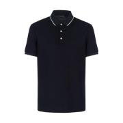 Emporio Armani Marinblå Polo Tröja 8N1Fp0 1Jhwz Blue, Herr