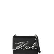 Karl Lagerfeld Signature Axelväska Svart-Silver Black, Dam