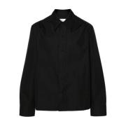 Jil Sander Klassisk Bomullsskjorta Black, Herr